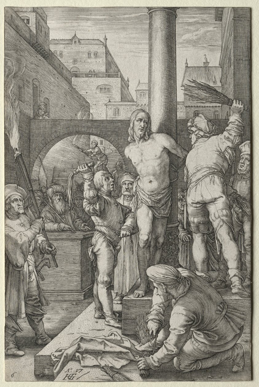 Bičování z Umučení. od Hendrik Goltzius