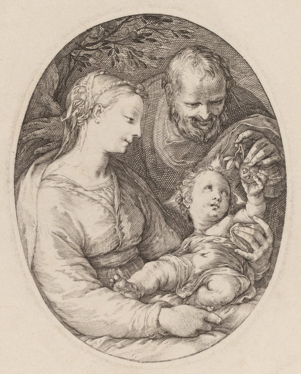 Svatá rodina od Hendrik Goltzius