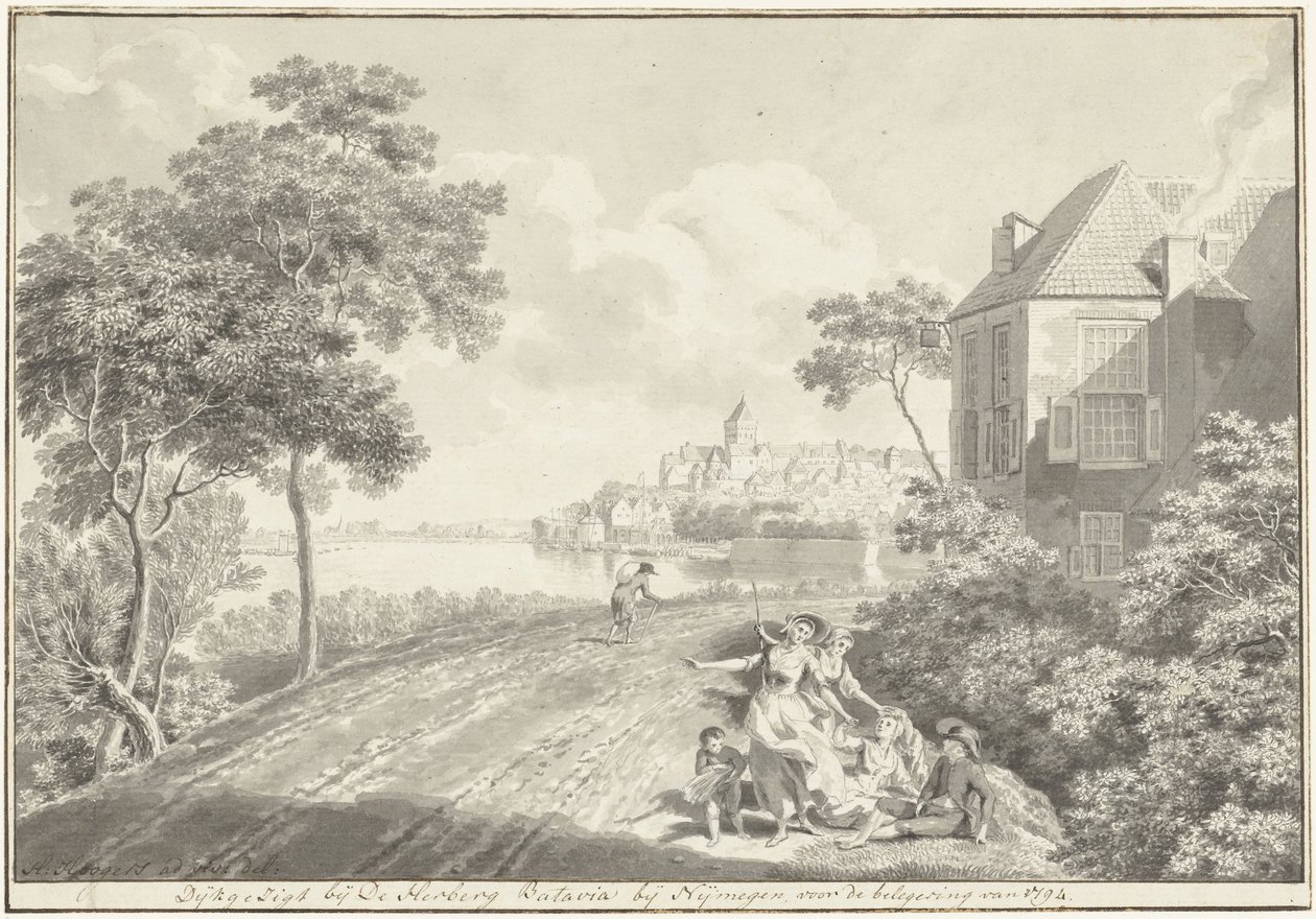 Pohled na Nijmegen od Hendrik Hoogers
