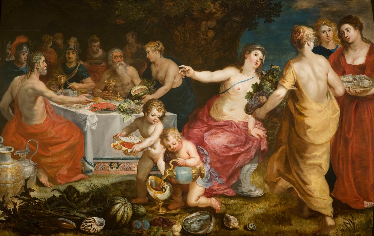 Svátek Achelous, 1610-1615. od Hendrik I Balen van