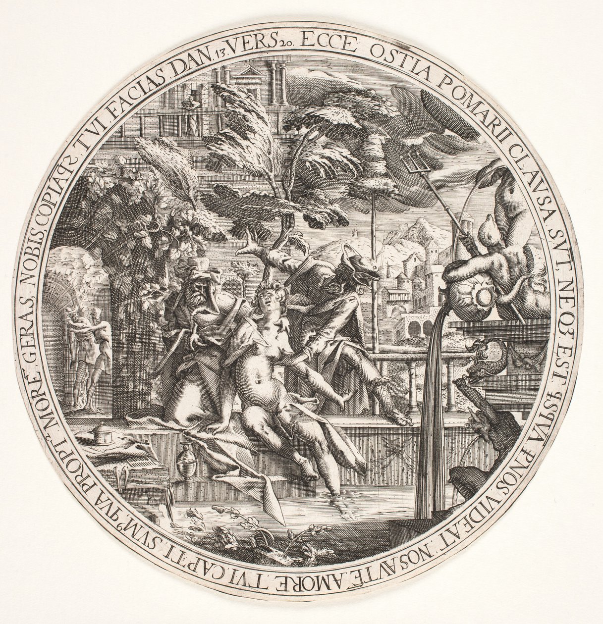 Susanna ve vaně od Hendrik I Hondius