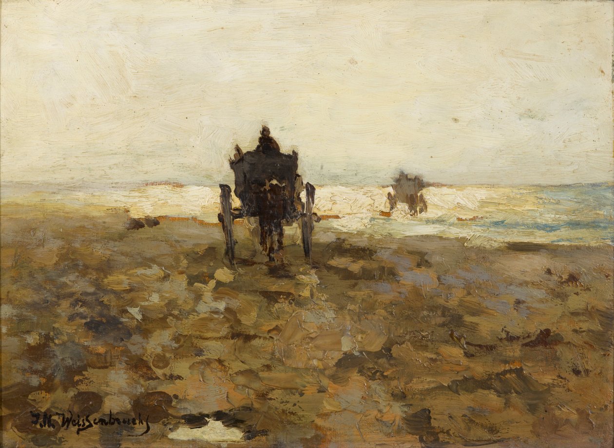 Clammers Horse Drive, c. 1890 od Hendrik Johannes Weissenbruch