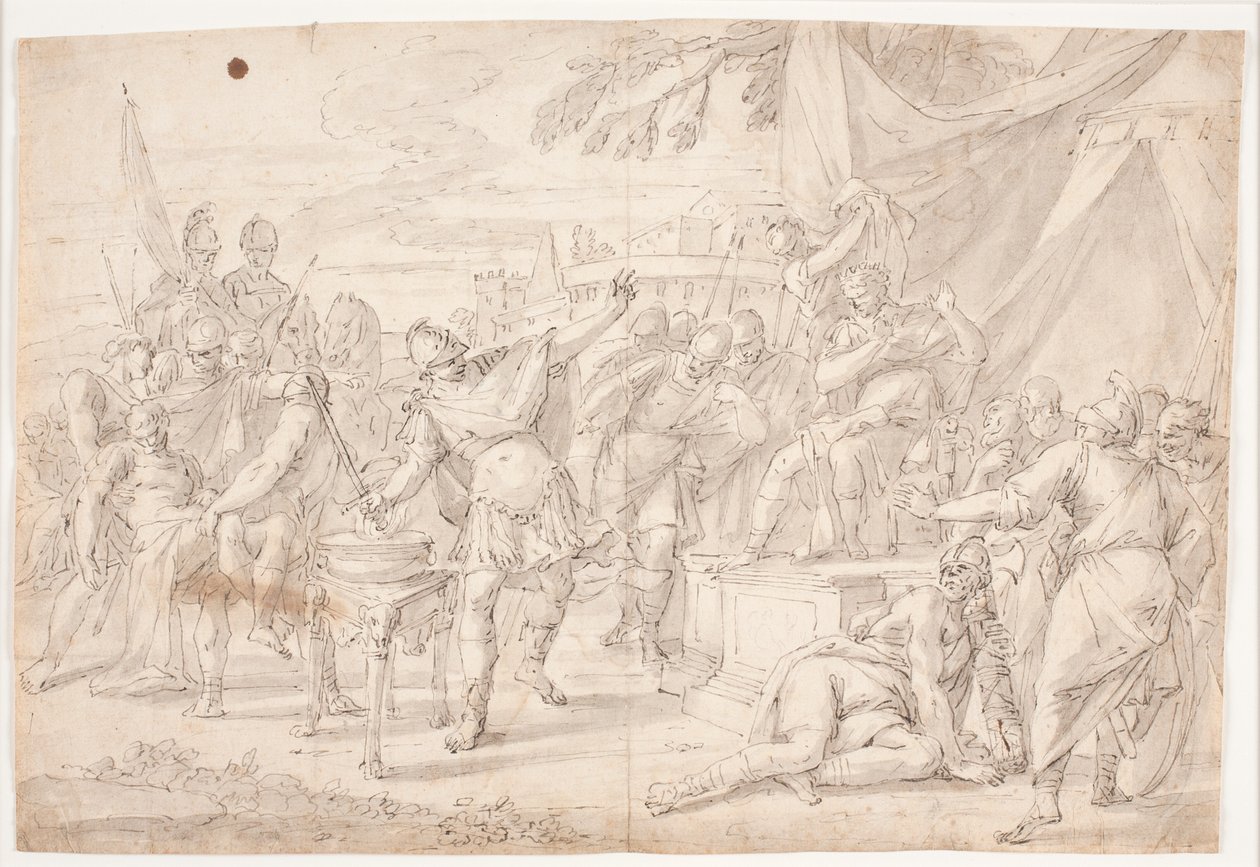 Mucius Scaevola od Hendrik Krock
