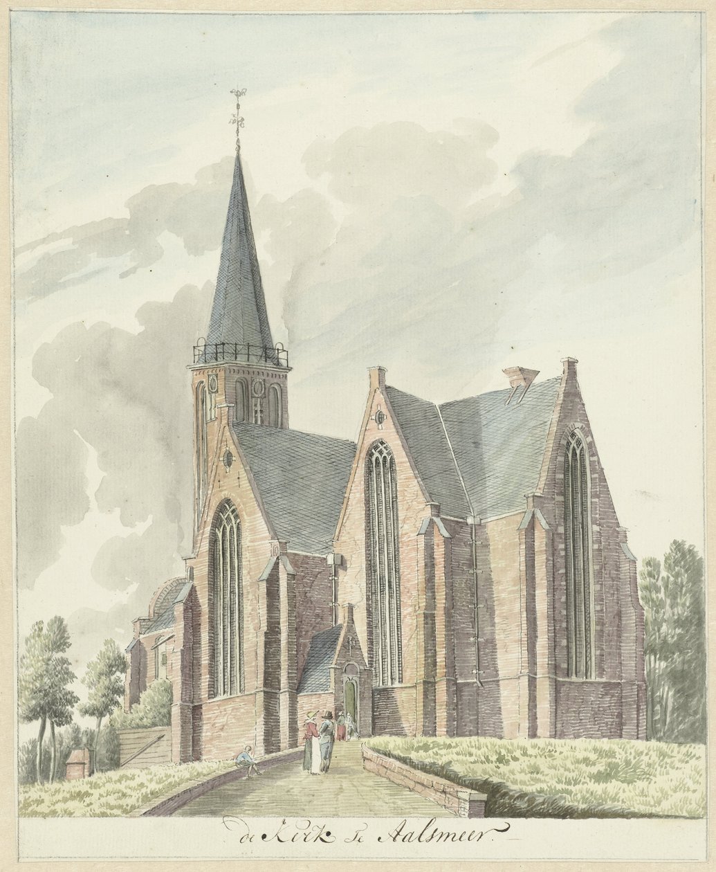 Kostel v Aalsmeeru od Hendrik Tavenier