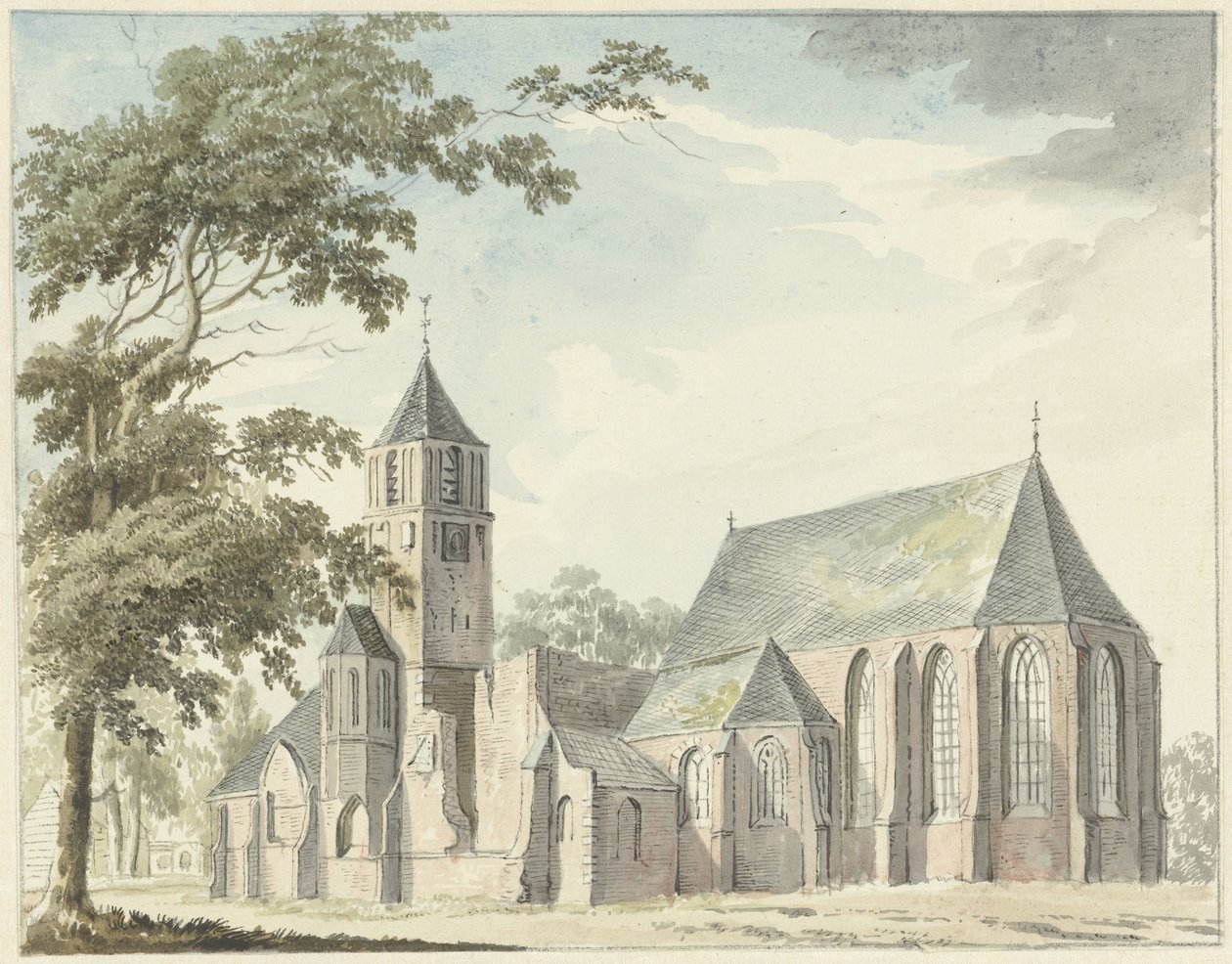 Kostel ve Warmondu od Hendrik Tavenier
