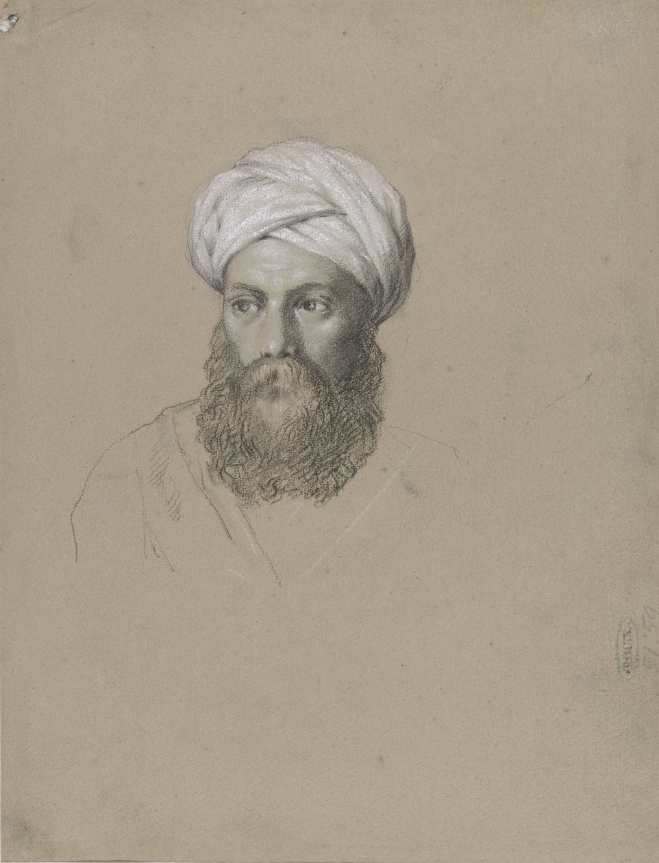 Hlava Araba s turbanem od Hendrik Willem Cramer