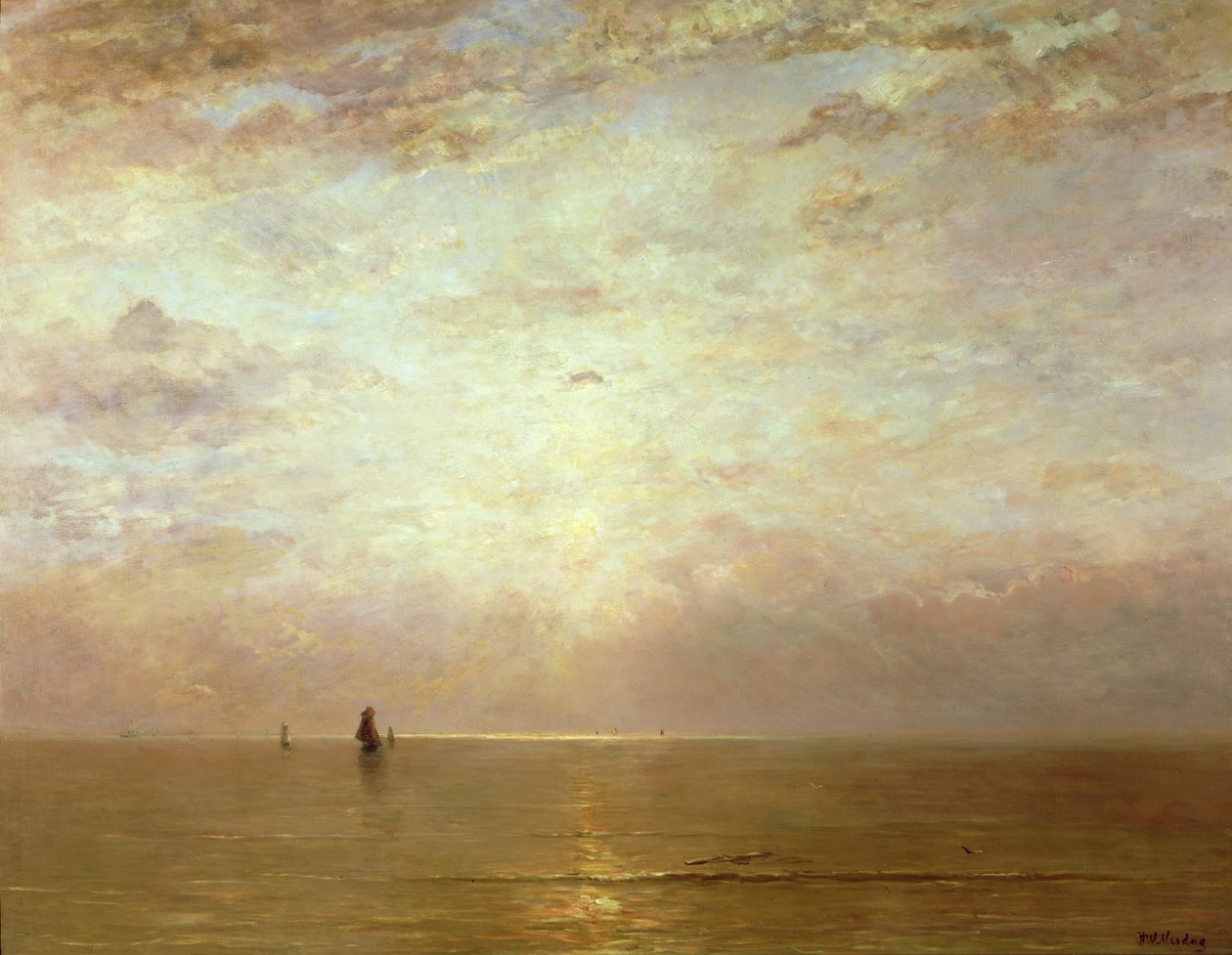Západ slunce, kolem roku 1887 od Hendrik Willem Mesdag