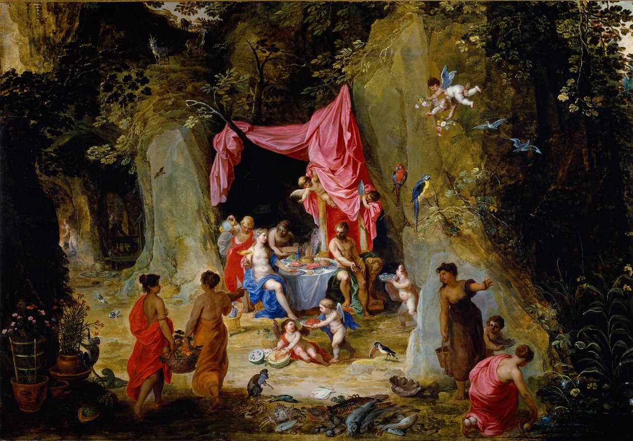 Ulysses a Calypso (malba od Hendrik van the Elder Balen
