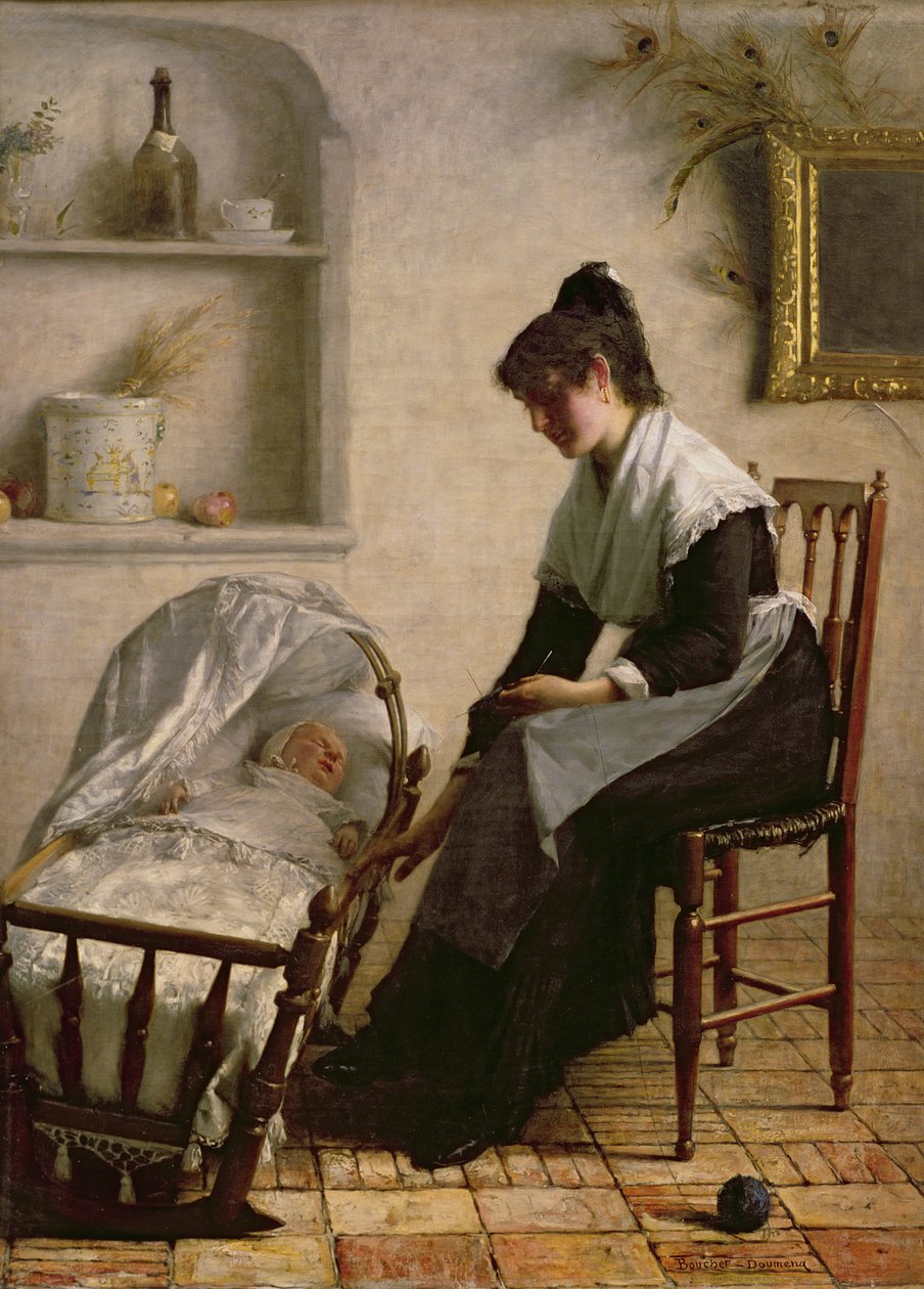 Mladá matka z Arles od Henri Bouchet Doumeng