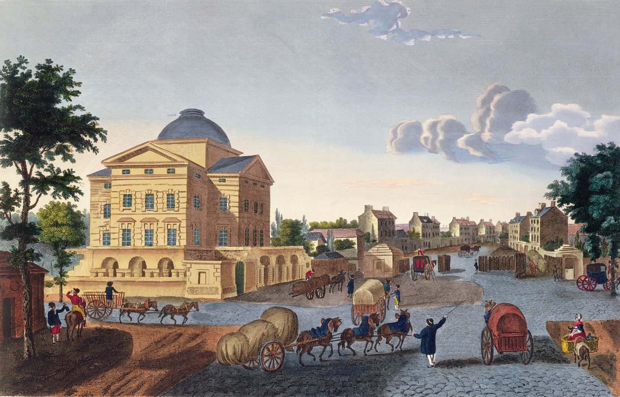 Barriere du Roule, c.1815-20 (barevná rytina) od Henri Courvoisier Voisin