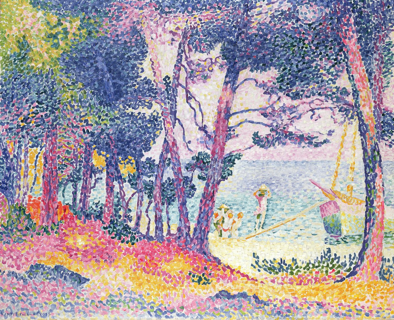 A Pine Grove, 1906 od Henri Edmond Cross