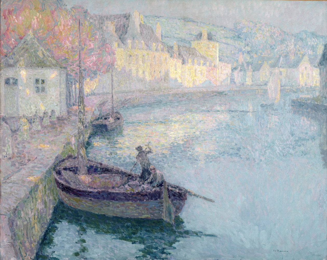 Jasné ráno, Quimperle, 1923 od Henri Eugene Augustin Le Sidaner
