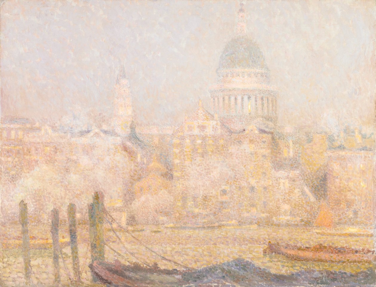 St. Paul’s from the River- Morning Sun in Winter od Henri Eugene Augustin Le Sidaner