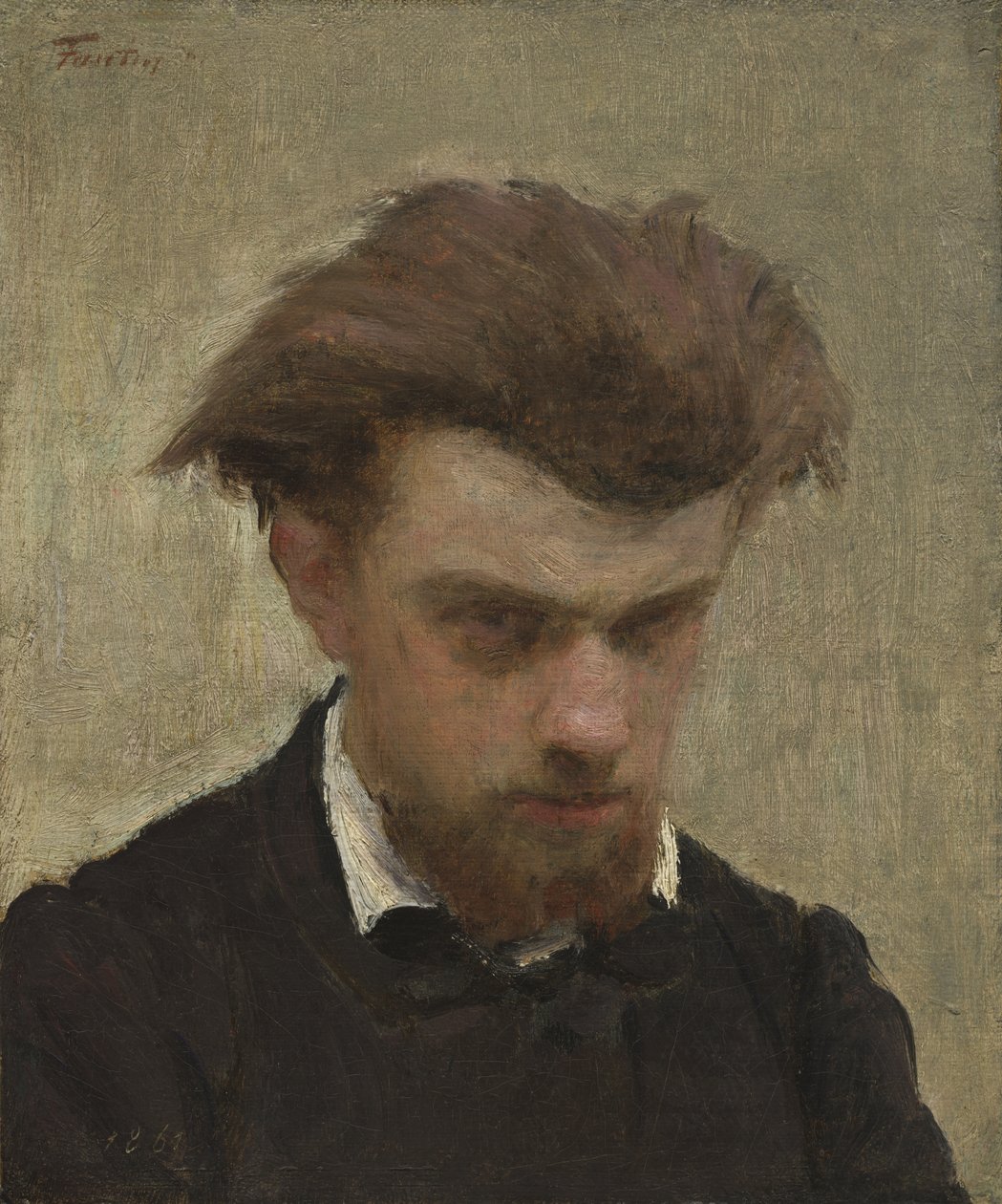 Autoportrét od Ignace Henri Jean Fantin Latour