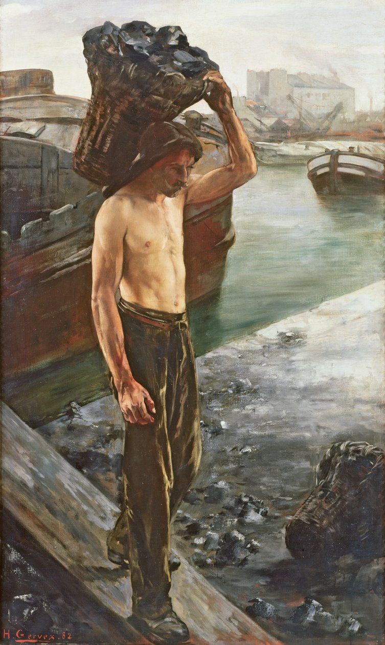 The Coal Carrier, 1882 od Henri Gervex