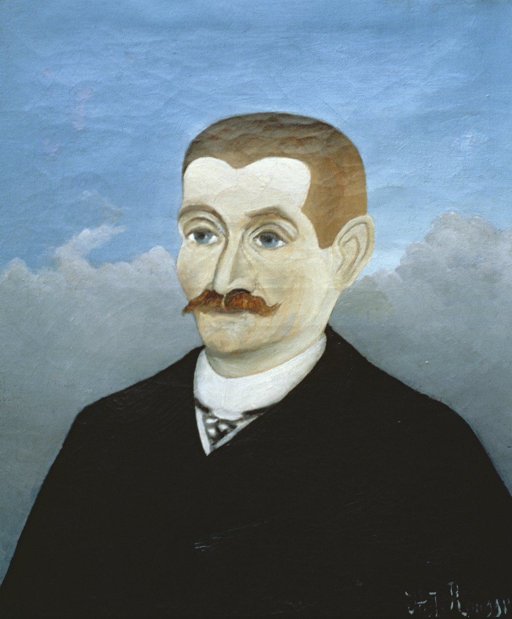 Portrét rusovlasého muže od Henri Rousseau
