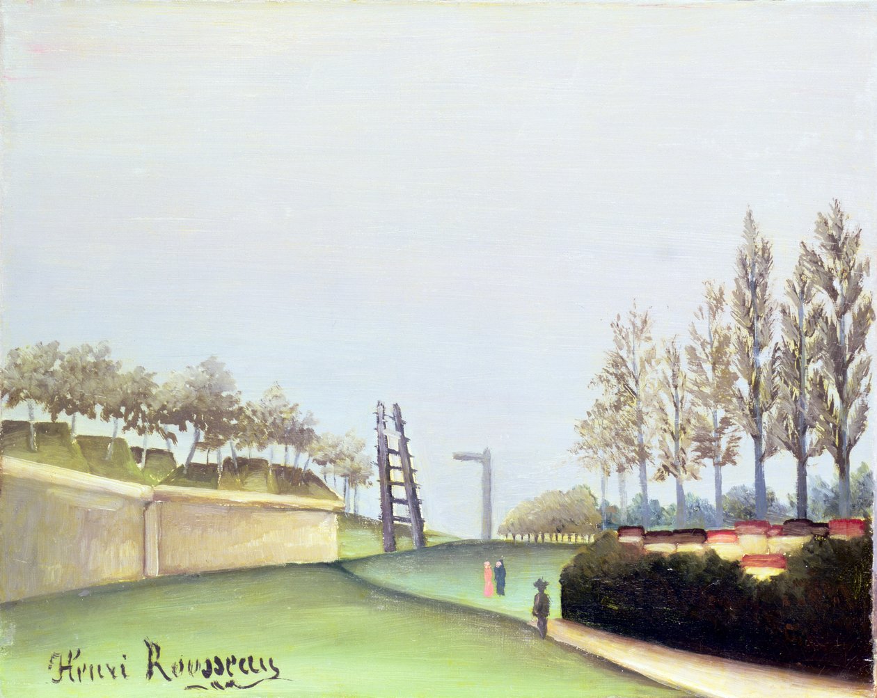 Pohled z Porte de Vanves, Paříž, 1909 od Henri Rousseau