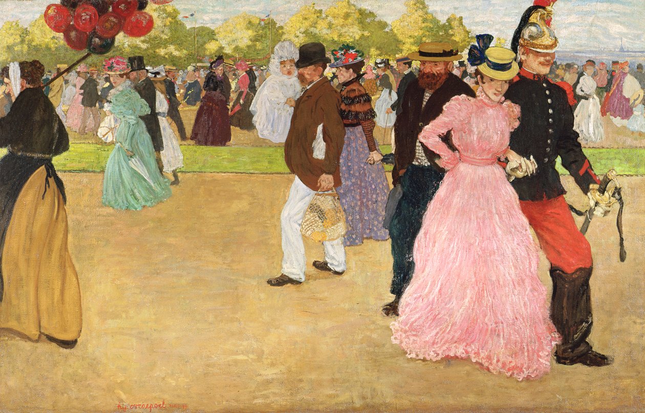 Nedělní procházka v Bois de Boulogne, 1899 od Henri Jacques Edouard Evenepoel