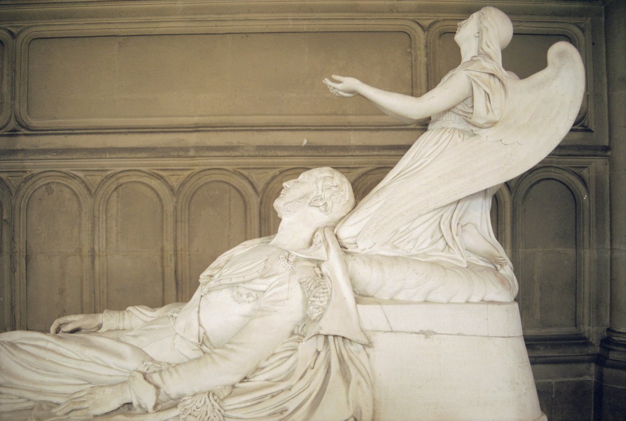 Kenotaf Ferdinanda Ludvíka Filipa (1810-42), vévody z Orleansu, 1843 (mramor) (viz také 252675) od Henri Joseph Francois de, baron Triqueti