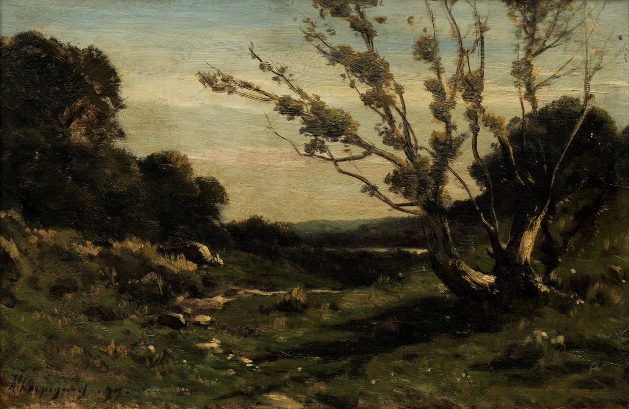 Ráno v Nievre od Henri Joseph Harpignies