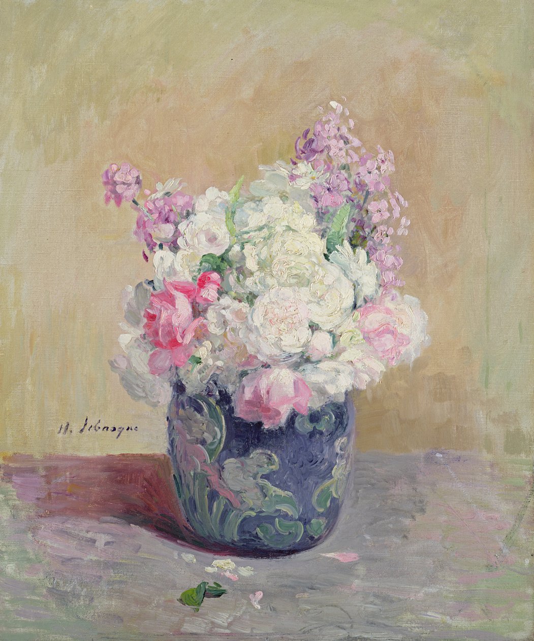 Váza s květinami od Henri Lebasque