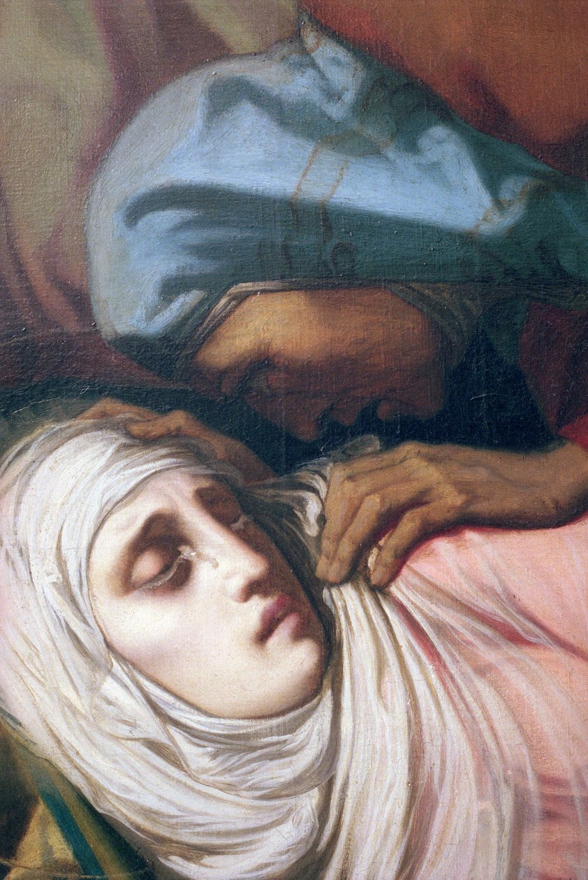 Panna Maria u paty kříže, 1847 (detail) (viz také 252682 a 248129) od Henri Lehmann