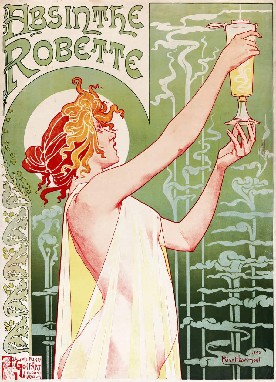 Absinthe Robette od Privat Livemont