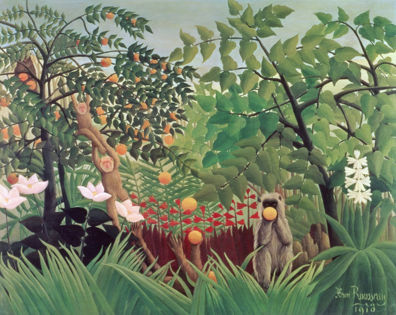 Exotická krajina od Henri Rousseau