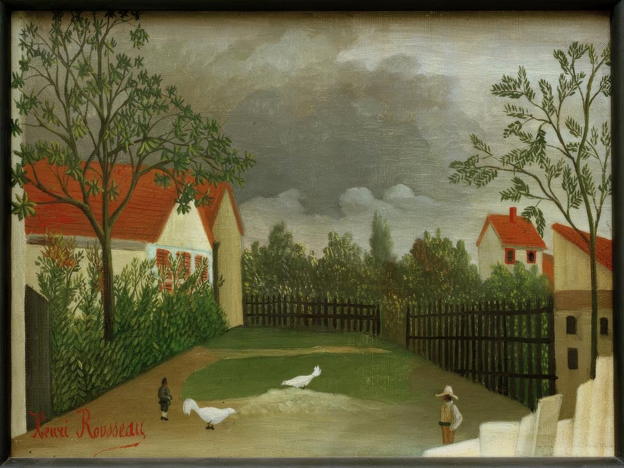 Dvůr od Henri Rousseau