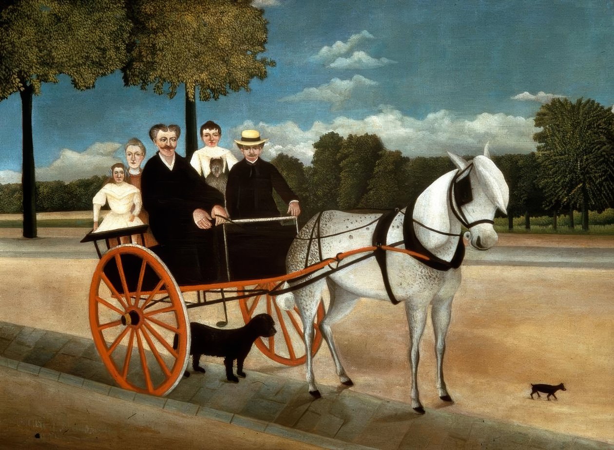 Vozík otce Juniet od Henri Rousseau