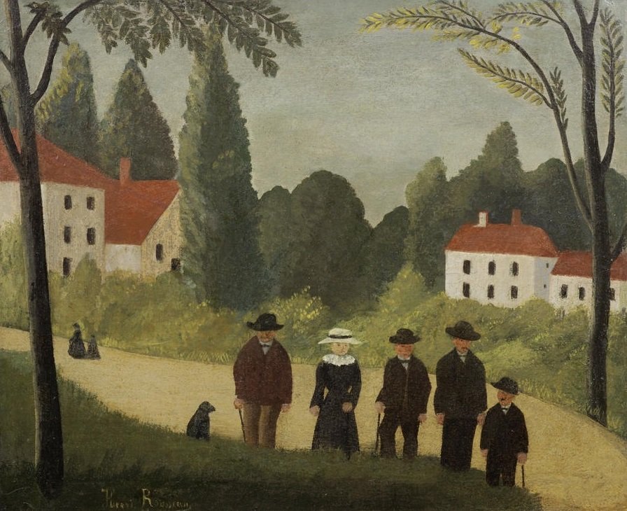 Chodci od Henri Rousseau