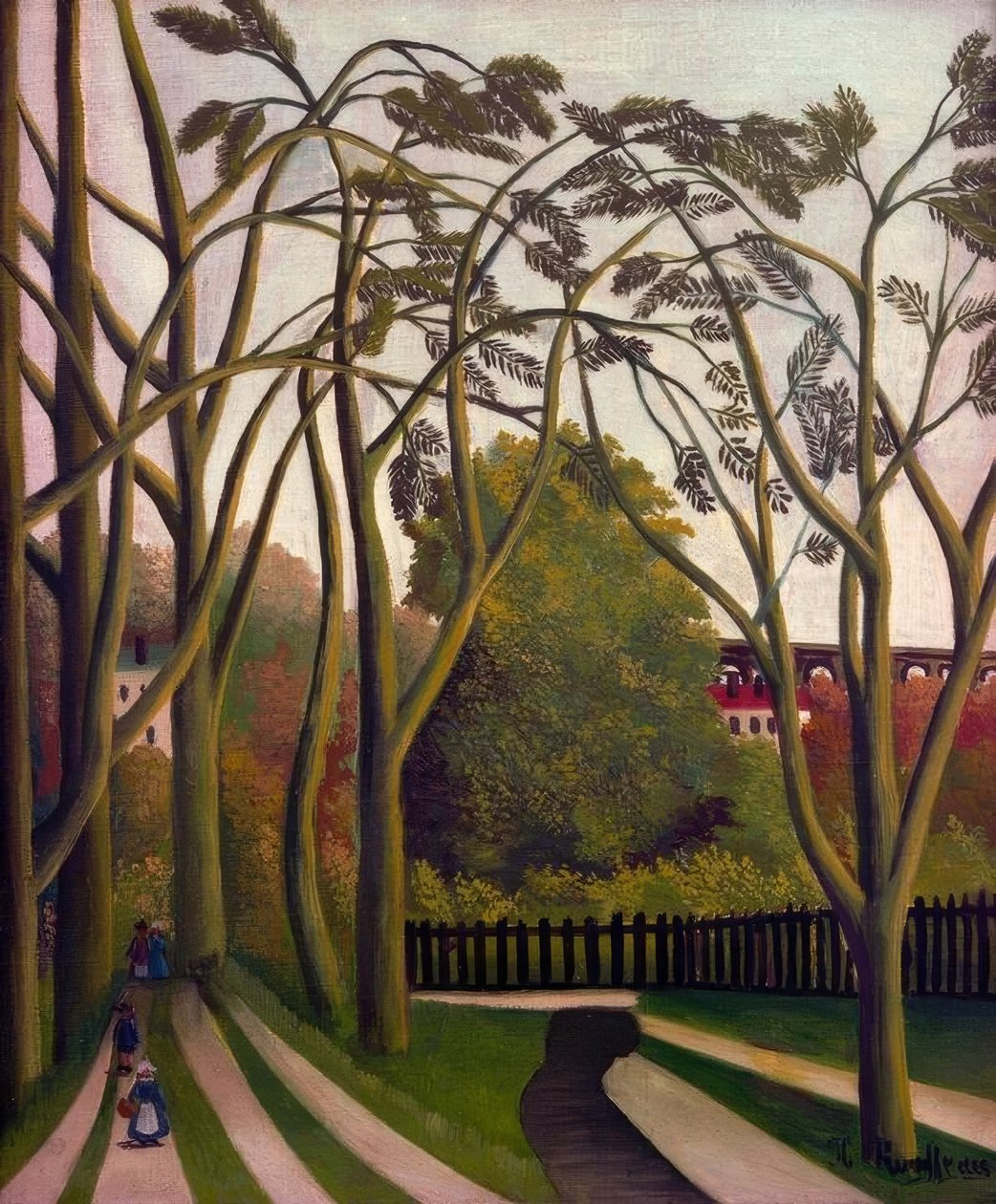 Krajina na březích Bièvre poblíž Bicêtre na jaře od Henri Rousseau