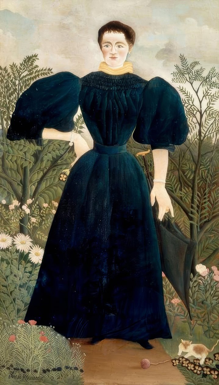 Portrét ženy od Henri Rousseau