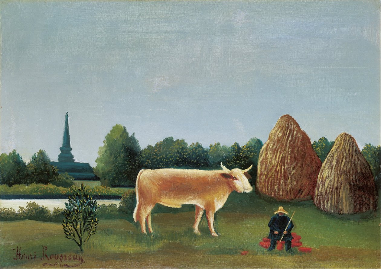 Scéna v Bagneux na předměstí Paříže od Henri Rousseau