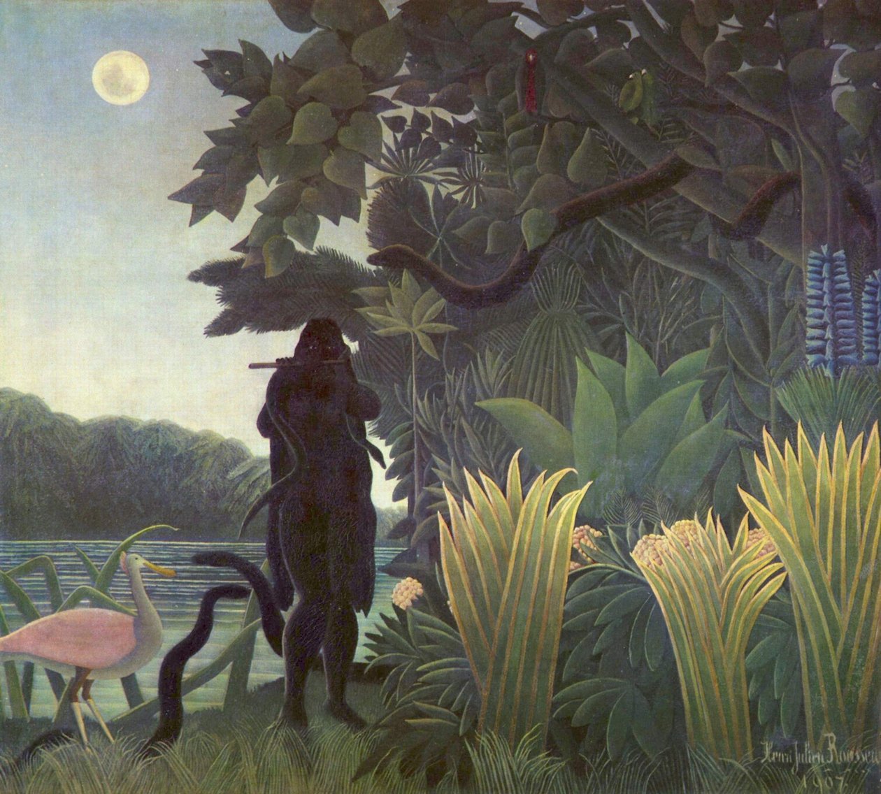 Zaklínač hadů od Henri Rousseau