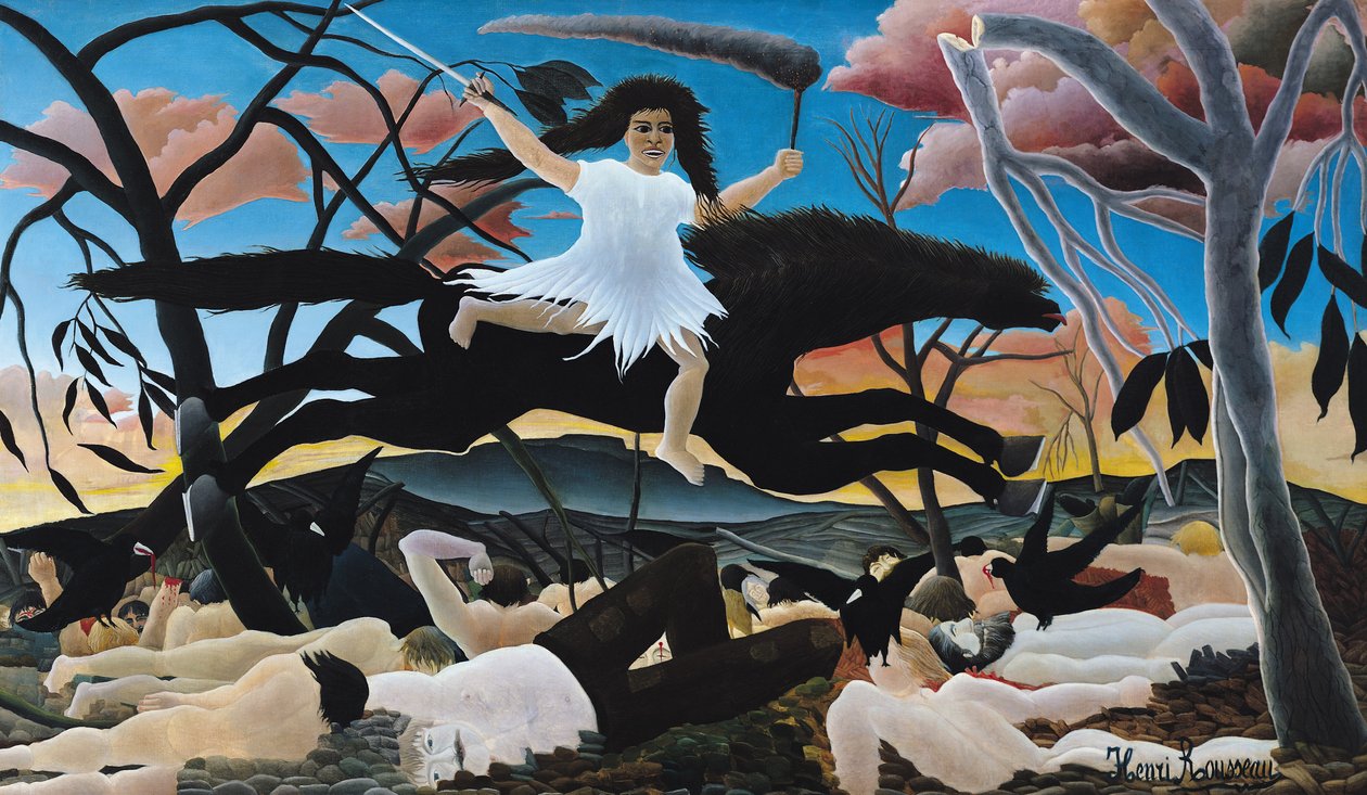 Válka, nebo jízda sváru, 1894 od Henri Rousseau