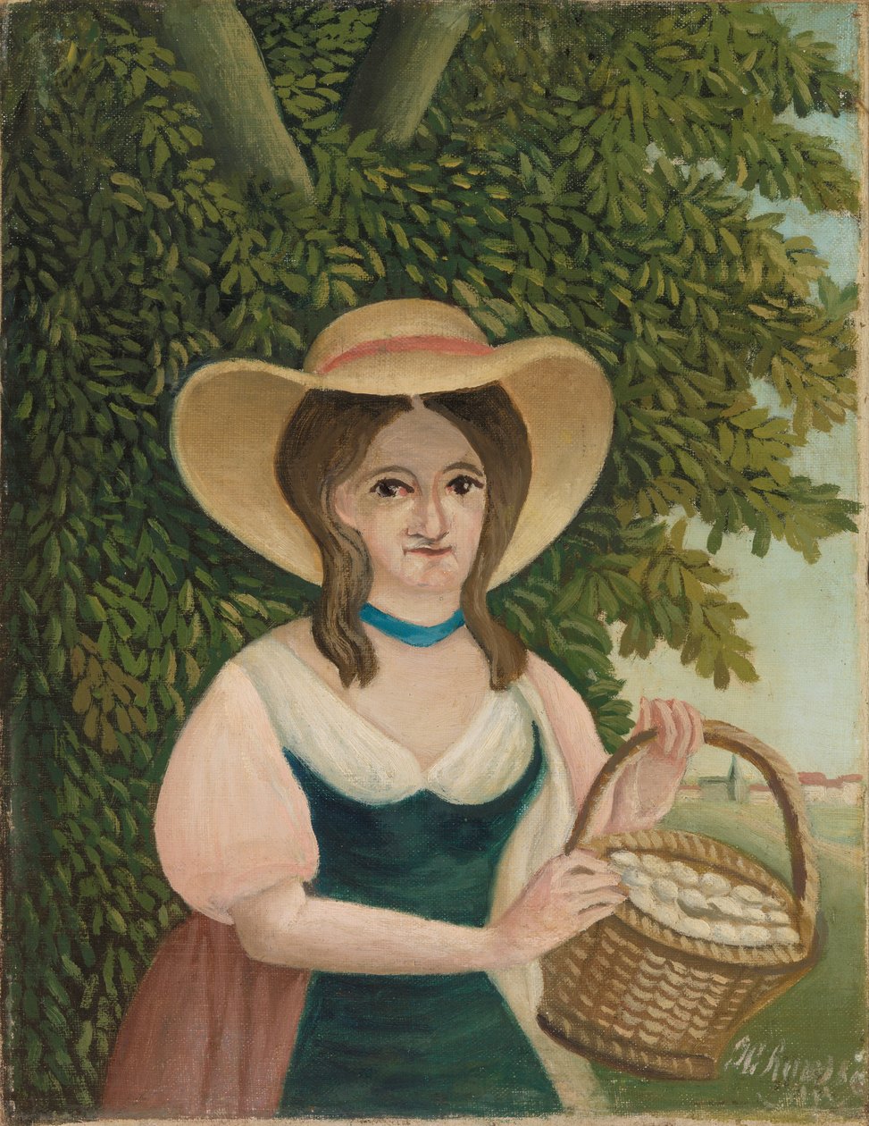 Žena s košíkem vajec od Henri Rousseau