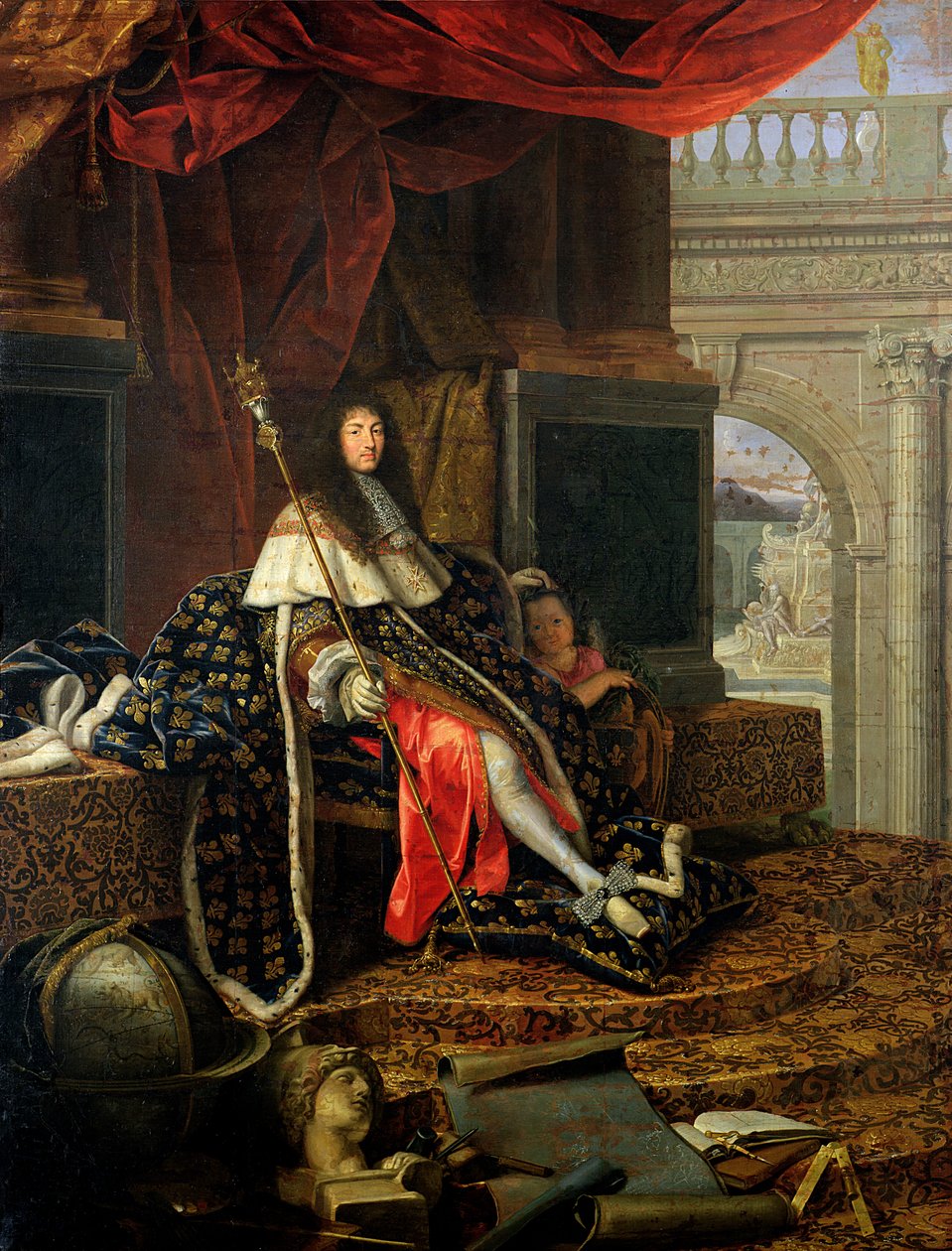 Portrét Ludvíka XIV (1638-1715) 1668 od Henri Testelin