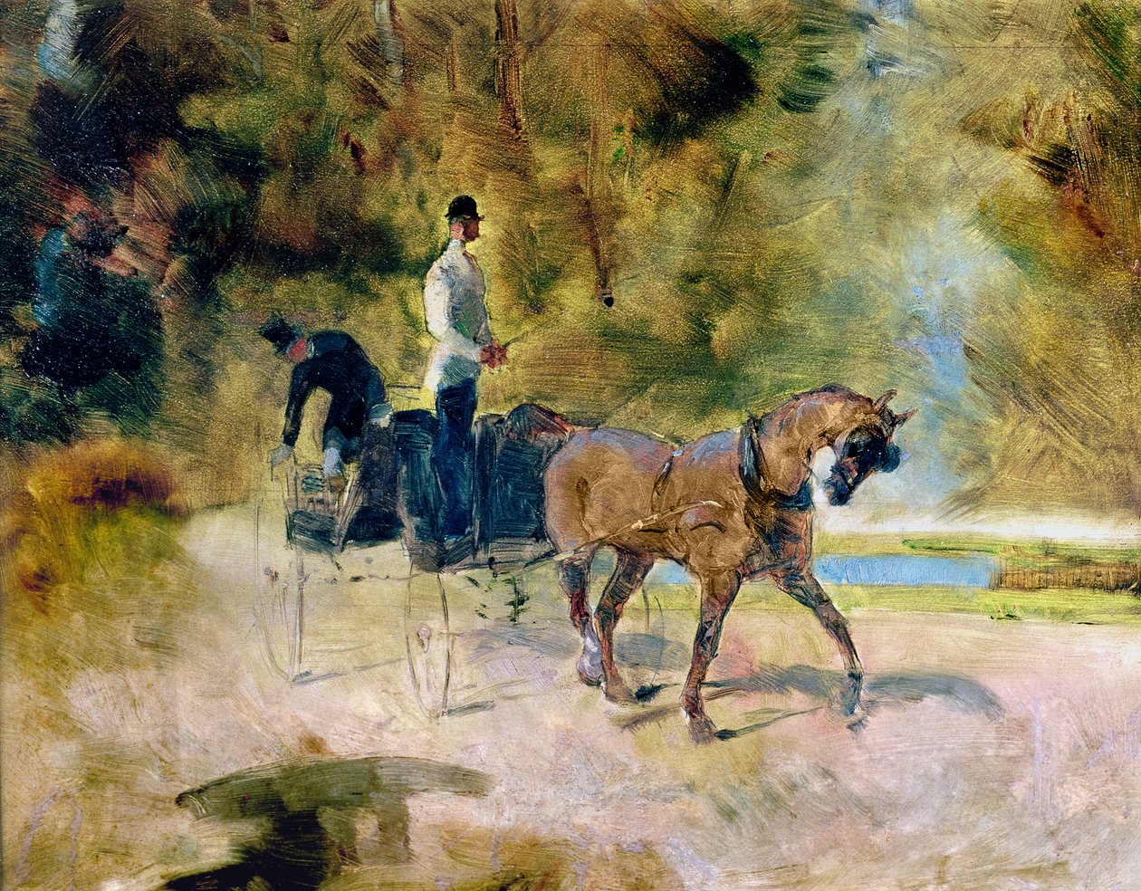 Psí vozík, 1880 od Henri de Toulouse Lautrec