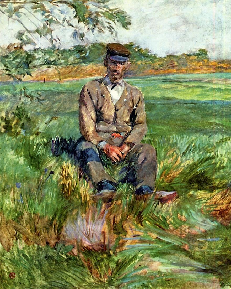 A Laborer ve společnosti Celeyran od Henri de Toulouse Lautrec