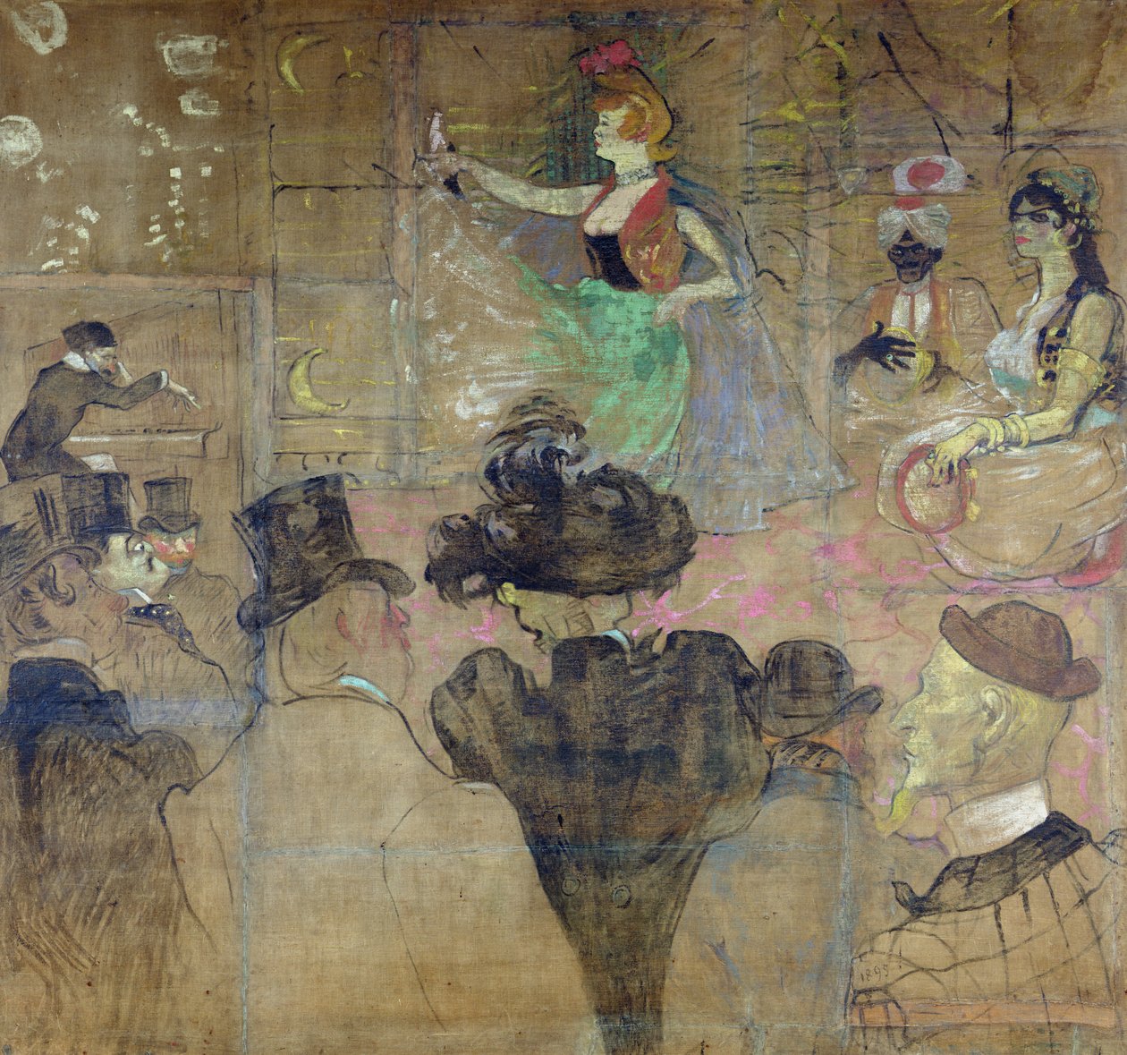 Tanec v Moulin Rouge: La Goulue, 1895 od Henri de Toulouse Lautrec