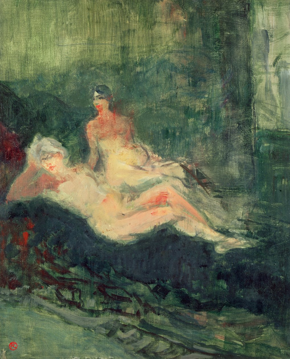 Messalina, (detail komparsu), 1900 od Henri de Toulouse Lautrec