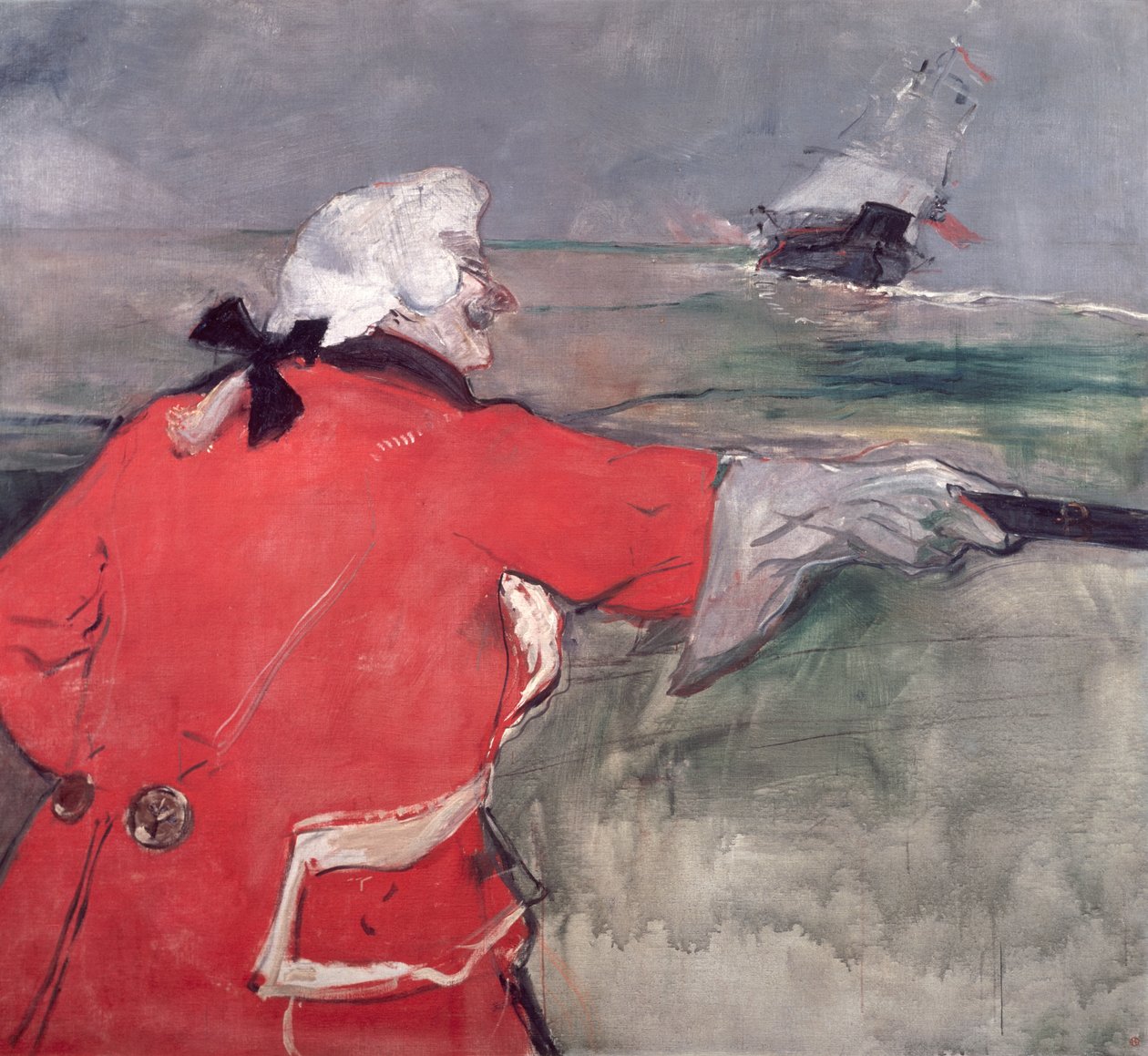 Admirál Viaud nebo Paul Viaud v kostýmu admirála, 1901 od Henri de Toulouse Lautrec
