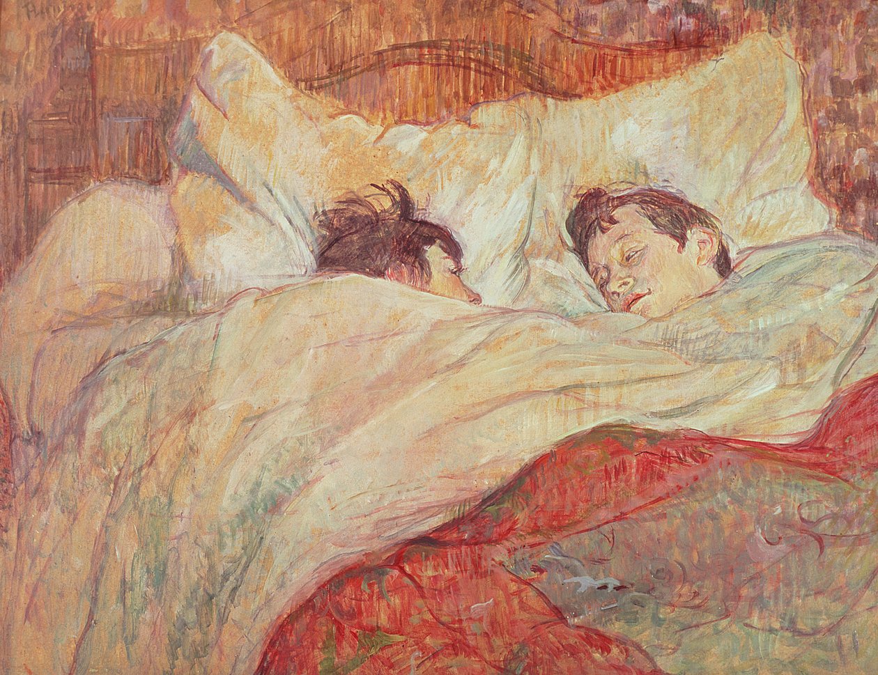 The Bed, cca 1892-95 (olej na kartonu) od Henri de Toulouse Lautrec