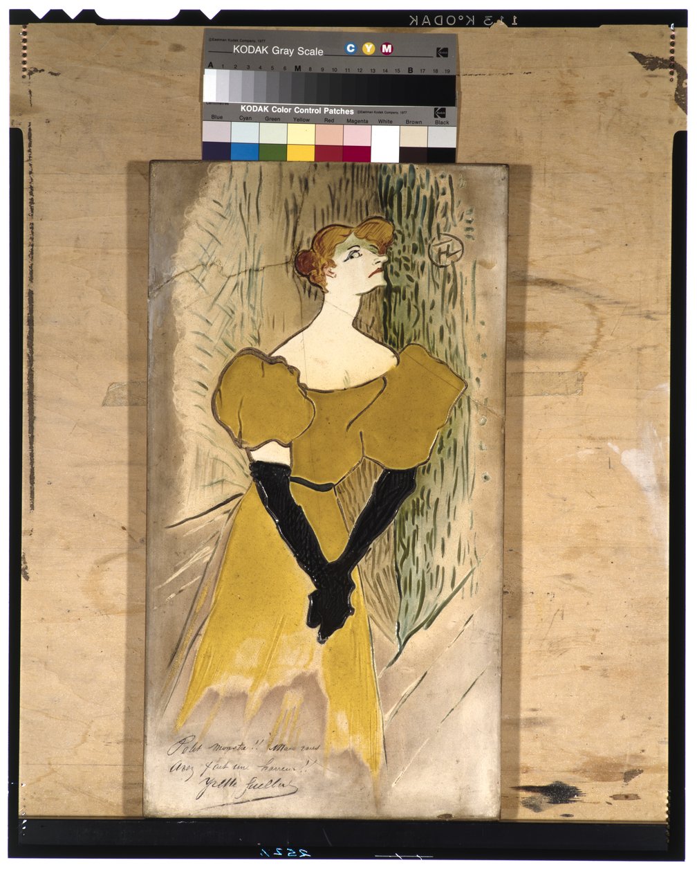 Yvette Guilbert, 1895 (keramika) od Henri de Toulouse Lautrec