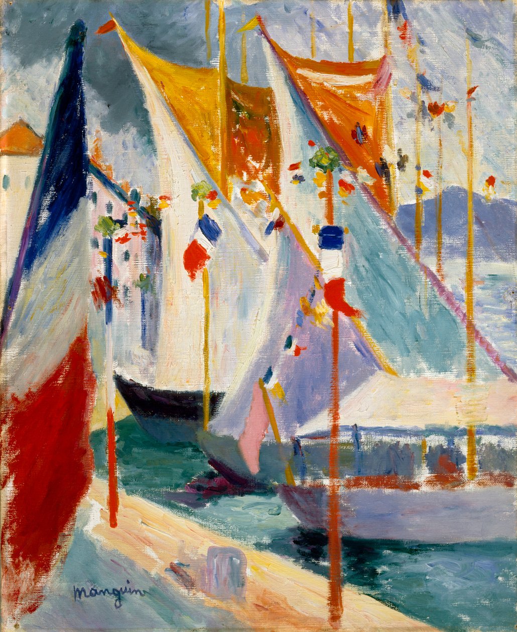 Přístav Saint-Tropez od Henri Charles Manguin