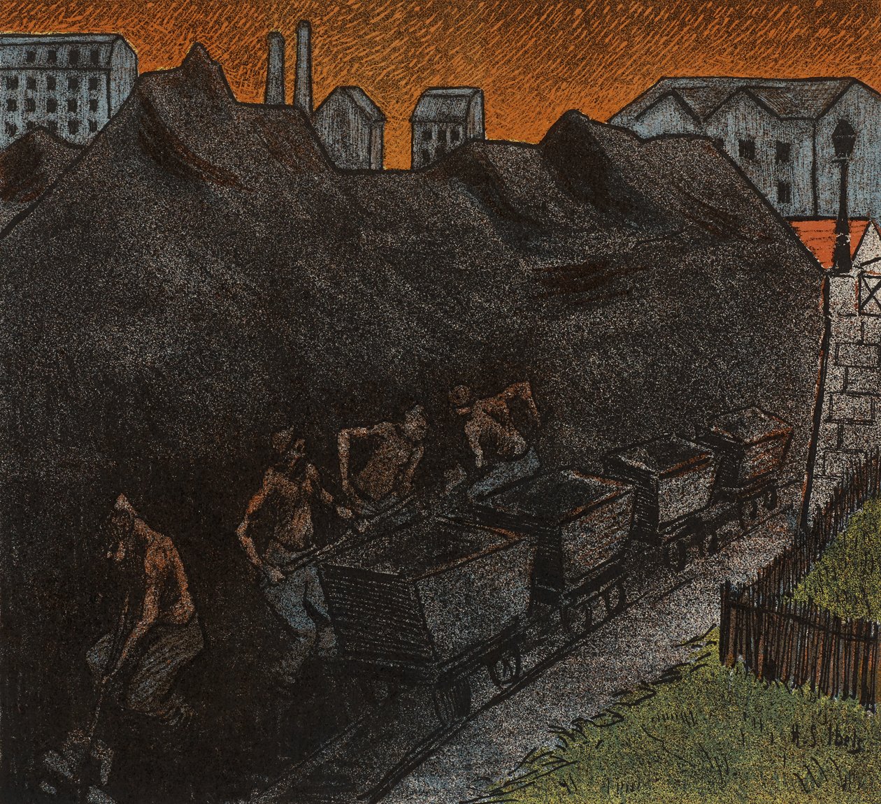 Svobodné divadlo: Les Tisserands, 1892 od Henri Gabriel Ibels