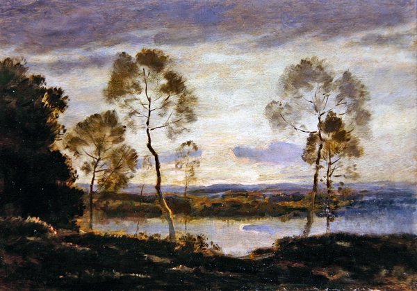 Večer u řeky od Henri Joseph Harpignies