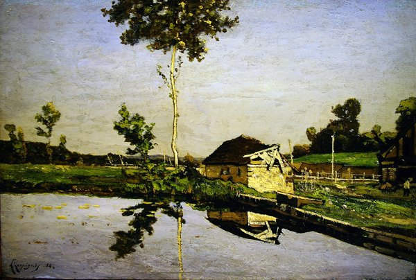 Krajina v Saint-Prive (Yonne) od Henri Joseph Harpignies
