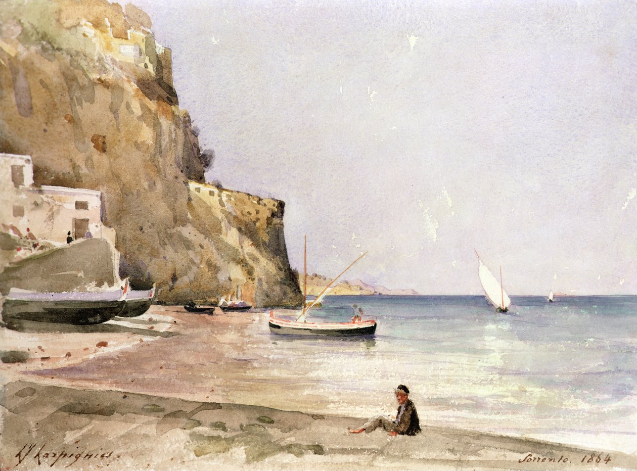 Přístav Sorrento od Henri Joseph Harpignies